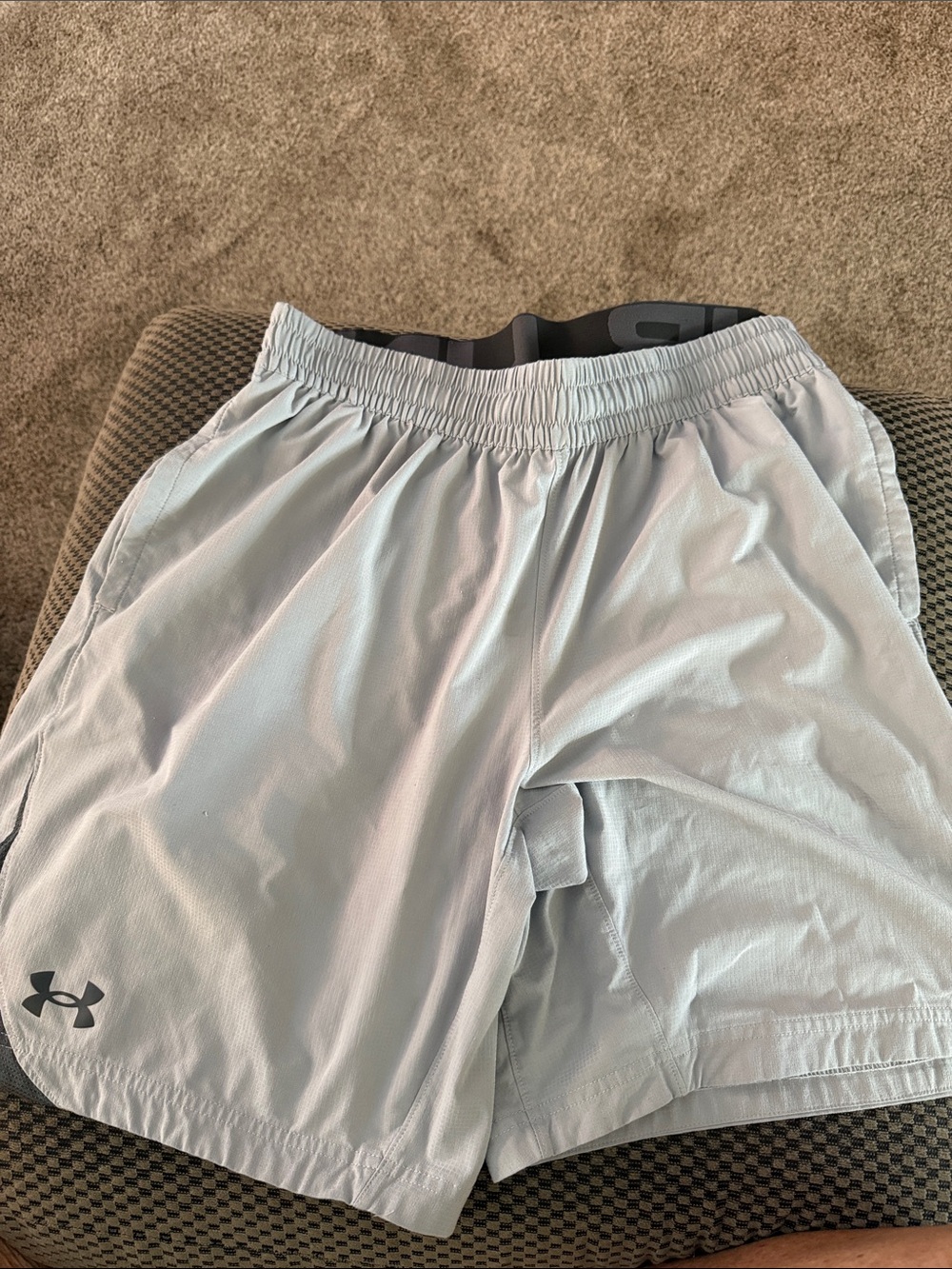 Under Armour Light Gray Athletic Training Shorts